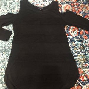 The Limited tunic open shoulder sweater